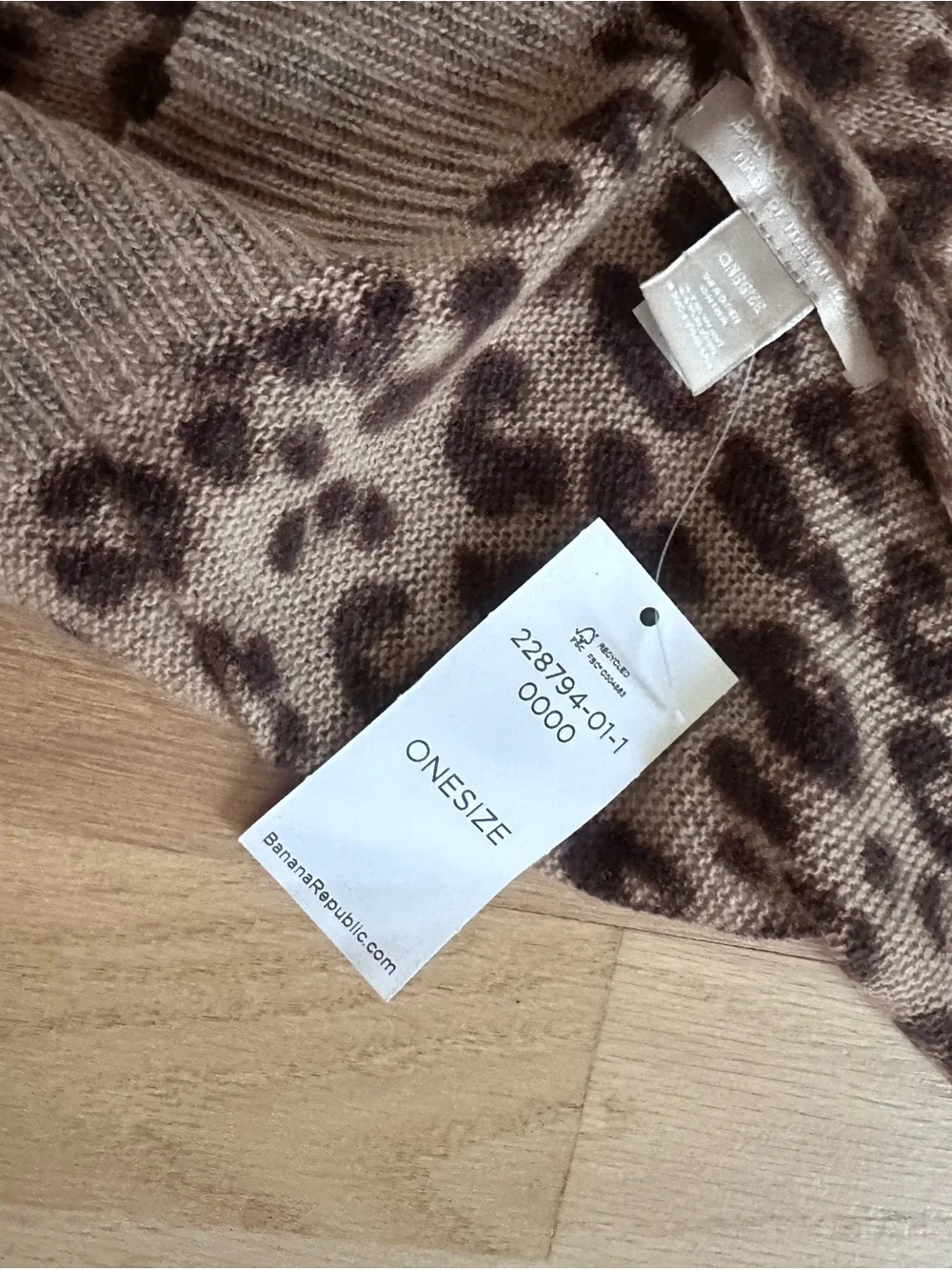 Banana Republic Brown Leopard Scarf